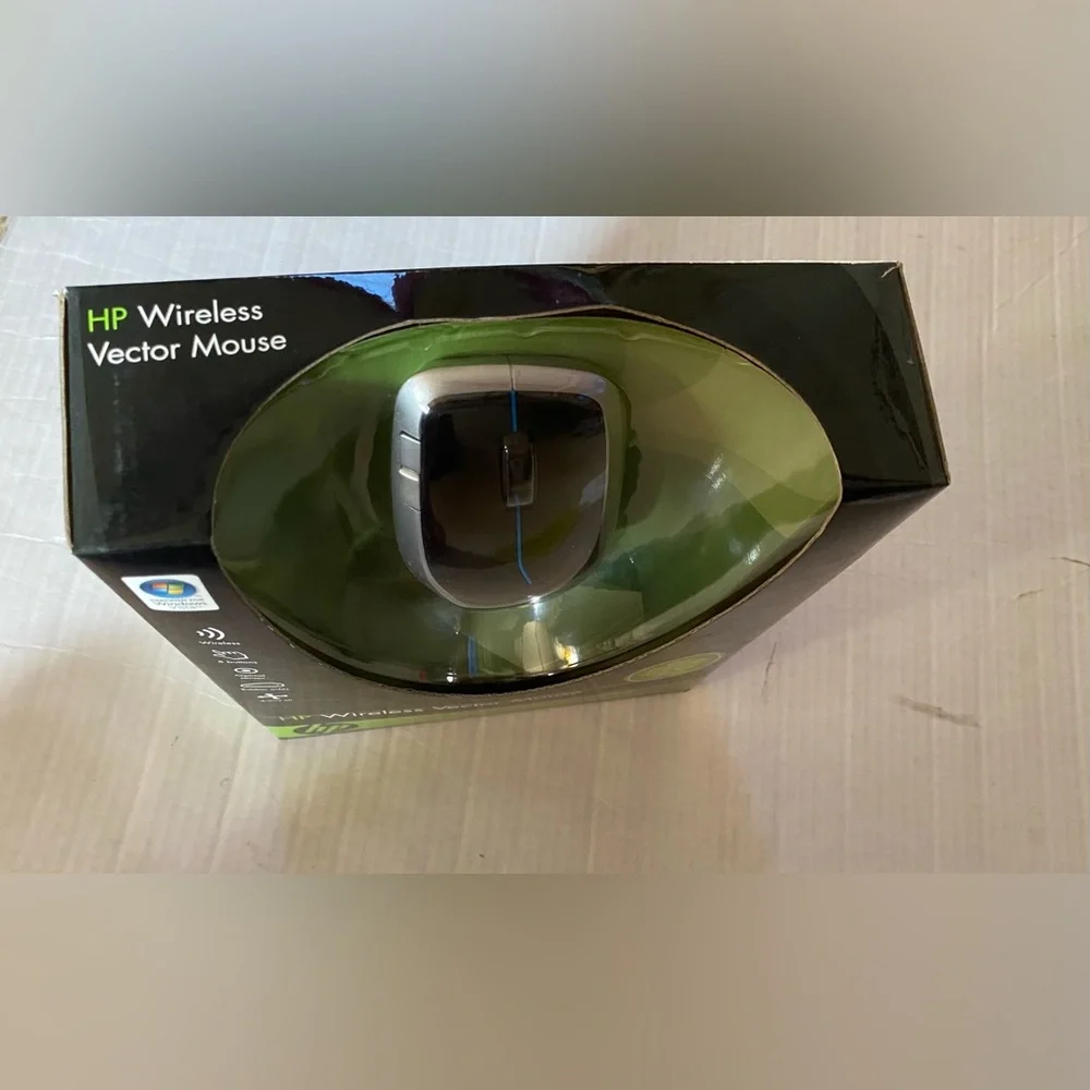 HP Wireless Vector Mouse retro 2008 for Windows Vista KT400AA#ABA NEW
